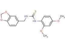 N-(1,3-benzodioxol-5-ylmethyl)-N'-(2,4-dimethoxyphenyl)thiourea