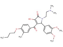 4-(4-butoxy-3-methylbenzoyl)-5-(3,4-dimethoxyphenyl)-1-[2-(dimethylamino)ethyl]-3-hydroxy-1,5-dihydro-2H-pyrrol-2-one