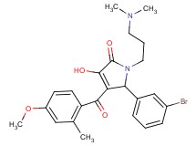5-(3-bromophenyl)-1-[3-(dimethylamino)propyl]-3-hydroxy-4-(4-methoxy-2-methylbenzoyl)-1,5-dihydro-2H-pyrrol-2-one