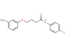 N-(4-fluorophenyl)-4-(3-methylphenoxy)butanamide