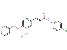 3-[4-(benzyloxy)-3-methoxyphenyl]-N-(4-chlorophenyl)acrylamide