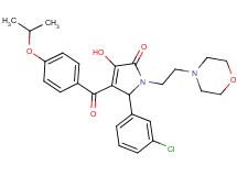 5-(3-chlorophenyl)-3-hydroxy-4-(4-isopropoxybenzoyl)-1-[2-(4-morpholinyl)ethyl]-1,5-dihydro-2H-pyrrol-2-one