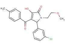 5-(3-chlorophenyl)-3-hydroxy-1-(2-methoxyethyl)-4-(4-methylbenzoyl)-1,5-dihydro-2H-pyrrol-2-one