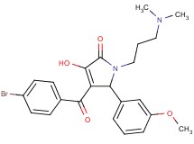 4-(4-bromobenzoyl)-1-[3-(dimethylamino)propyl]-3-hydroxy-5-(3-methoxyphenyl)-1,5-dihydro-2H-pyrrol-2-one