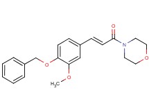 4-{3-[4-(benzyloxy)-3-methoxyphenyl]acryloyl}morpholine