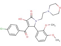 4-(4-chlorobenzoyl)-5-(2,3-dimethoxyphenyl)-3-hydroxy-1-[2-(4-morpholinyl)ethyl]-1,5-dihydro-2H-pyrrol-2-one