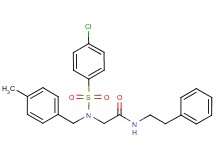 N~2~-[(4-chlorophenyl)sulfonyl]-N~2~-(4-methylbenzyl)-N~1~-(2-phenylethyl)glycinamide
