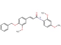 3-[4-(benzyloxy)-3-methoxyphenyl]-N-(2,4-dimethoxyphenyl)acrylamide