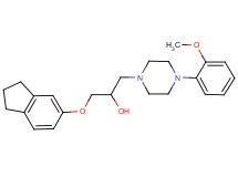 1-(2,3-dihydro-1H-inden-5-yloxy)-3-[4-(2-methoxyphenyl)-1-piperazinyl]-2-propanol dihydrochloride