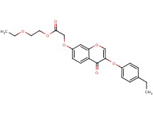 2-ethoxyethyl {[3-(4-ethylphenoxy)-4-oxo-4H-chromen-7-yl]oxy}acetate