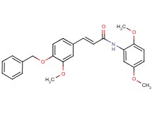 3-[4-(benzyloxy)-3-methoxyphenyl]-N-(2,5-dimethoxyphenyl)acrylamide