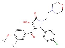 5-(4-chlorophenyl)-3-hydroxy-4-(4-methoxy-3-methylbenzoyl)-1-[2-(4-morpholinyl)ethyl]-1,5-dihydro-2H-pyrrol-2-one
