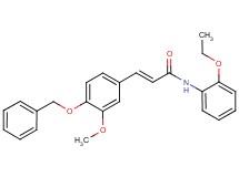 3-[4-(benzyloxy)-3-methoxyphenyl]-N-(2-ethoxyphenyl)acrylamide