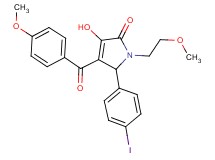 3-hydroxy-5-(4-iodophenyl)-4-(4-methoxybenzoyl)-1-(2-methoxyethyl)-1,5-dihydro-2H-pyrrol-2-one
