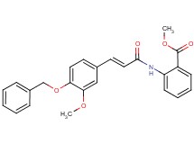 methyl 2-({3-[4-(benzyloxy)-3-methoxyphenyl]acryloyl}amino)benzoate