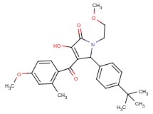 5-(4-tert-butylphenyl)-3-hydroxy-1-(2-methoxyethyl)-4-(4-methoxy-2-methylbenzoyl)-1,5-dihydro-2H-pyrrol-2-one