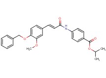 isopropyl 4-({3-[4-(benzyloxy)-3-methoxyphenyl]acryloyl}amino)benzoate