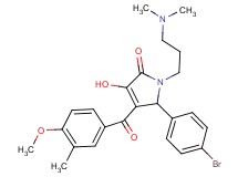 5-(4-bromophenyl)-1-[3-(dimethylamino)propyl]-3-hydroxy-4-(4-methoxy-3-methylbenzoyl)-1,5-dihydro-2H-pyrrol-2-one