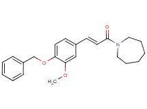1-{3-[4-(benzyloxy)-3-methoxyphenyl]acryloyl}azepane