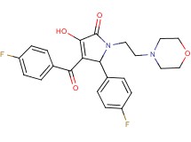 4-(4-fluorobenzoyl)-5-(4-fluorophenyl)-3-hydroxy-1-[2-(4-morpholinyl)ethyl]-1,5-dihydro-2H-pyrrol-2-one