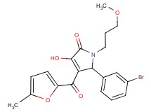 5-(3-bromophenyl)-3-hydroxy-1-(3-methoxypropyl)-4-(5-methyl-2-furoyl)-1,5-dihydro-2H-pyrrol-2-one