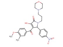 3-hydroxy-4-(4-methoxy-3-methylbenzoyl)-1-[3-(4-morpholinyl)propyl]-5-(4-nitrophenyl)-1,5-dihydro-2H-pyrrol-2-one