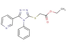 ethyl {[4-phenyl-5-(3-pyridinyl)-4H-1,2,4-triazol-3-yl]thio}acetate