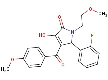 5-(2-fluorophenyl)-3-hydroxy-4-(4-methoxybenzoyl)-1-(2-methoxyethyl)-1,5-dihydro-2H-pyrrol-2-one