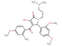 5-(2,4-dimethoxyphenyl)-1-[3-(dimethylamino)propyl]-3-hydroxy-4-(4-methoxy-2-methylbenzoyl)-1,5-dihydro-2H-pyrrol-2-one