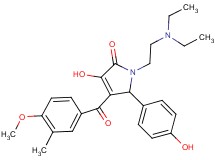 1-[2-(diethylamino)ethyl]-3-hydroxy-5-(4-hydroxyphenyl)-4-(4-methoxy-3-methylbenzoyl)-1,5-dihydro-2H-pyrrol-2-one