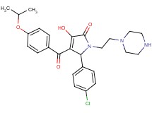 5-(4-chlorophenyl)-3-hydroxy-4-(4-isopropoxybenzoyl)-1-[2-(1-piperazinyl)ethyl]-1,5-dihydro-2H-pyrrol-2-one