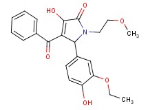 4-benzoyl-5-(3-ethoxy-4-hydroxyphenyl)-3-hydroxy-1-(2-methoxyethyl)-1,5-dihydro-2H-pyrrol-2-one