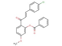 2-[3-(4-chlorophenyl)acryloyl]-5-methoxyphenyl benzoate