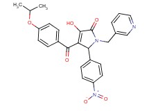 3-hydroxy-4-(4-isopropoxybenzoyl)-5-(4-nitrophenyl)-1-(3-pyridinylmethyl)-1,5-dihydro-2H-pyrrol-2-one