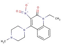 1-ethyl-4-(4-methyl-1-piperazinyl)-3-nitro-2(1H)-quinolinone