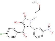 4-(4-chlorobenzoyl)-3-hydroxy-1-(3-methoxypropyl)-5-(3-nitrophenyl)-1,5-dihydro-2H-pyrrol-2-one
