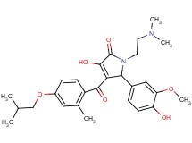 1-[2-(dimethylamino)ethyl]-3-hydroxy-5-(4-hydroxy-3-methoxyphenyl)-4-(4-isobutoxy-2-methylbenzoyl)-1,5-dihydro-2H-pyrrol-2-one
