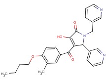 4-(4-butoxy-3-methylbenzoyl)-3-hydroxy-5-(3-pyridinyl)-1-(3-pyridinylmethyl)-1,5-dihydro-2H-pyrrol-2-one