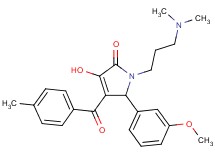 1-[3-(dimethylamino)propyl]-3-hydroxy-5-(3-methoxyphenyl)-4-(4-methylbenzoyl)-1,5-dihydro-2H-pyrrol-2-one