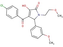 4-(4-chlorobenzoyl)-3-hydroxy-1-(2-methoxyethyl)-5-(3-methoxyphenyl)-1,5-dihydro-2H-pyrrol-2-one