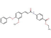 ethyl 4-({3-[4-(benzyloxy)-3-methoxyphenyl]acryloyl}amino)benzoate