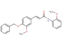 3-[4-(benzyloxy)-3-methoxyphenyl]-N-(2-methoxyphenyl)acrylamide
