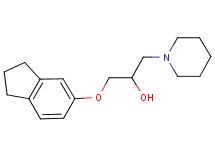 1-(2,3-dihydro-1H-inden-5-yloxy)-3-(1-piperidinyl)-2-propanol hydrochloride