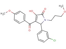 5-(3-chlorophenyl)-3-hydroxy-4-(4-methoxybenzoyl)-1-(3-methoxypropyl)-1,5-dihydro-2H-pyrrol-2-one