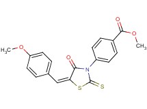 methyl 4-[5-(4-methoxybenzylidene)-4-oxo-2-thioxo-1,3-thiazolidin-3-yl]benzoate