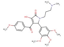 1-[3-(dimethylamino)propyl]-3-hydroxy-4-(4-methoxybenzoyl)-5-(3,4,5-trimethoxyphenyl)-1,5-dihydro-2H-pyrrol-2-one