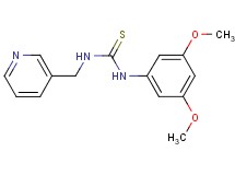 N-(3,5-dimethoxyphenyl)-N'-(3-pyridinylmethyl)thiourea