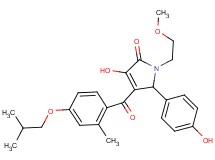 3-hydroxy-5-(4-hydroxyphenyl)-4-(4-isobutoxy-2-methylbenzoyl)-1-(2-methoxyethyl)-1,5-dihydro-2H-pyrrol-2-one