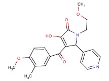 3-hydroxy-1-(2-methoxyethyl)-4-(4-methoxy-3-methylbenzoyl)-5-(4-pyridinyl)-1,5-dihydro-2H-pyrrol-2-one