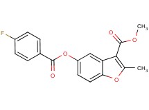 methyl 5-[(4-fluorobenzoyl)oxy]-2-methyl-1-benzofuran-3-carboxylate